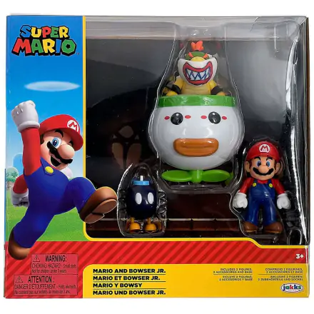 Super Mario Bros Mario a Bowser Jr. blister figúrky 6cm produktová fotografia
