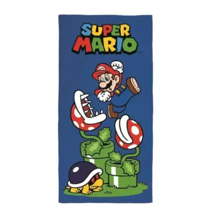 Super Mario Bros mikrovláknová plážová osuška produktová fotografia