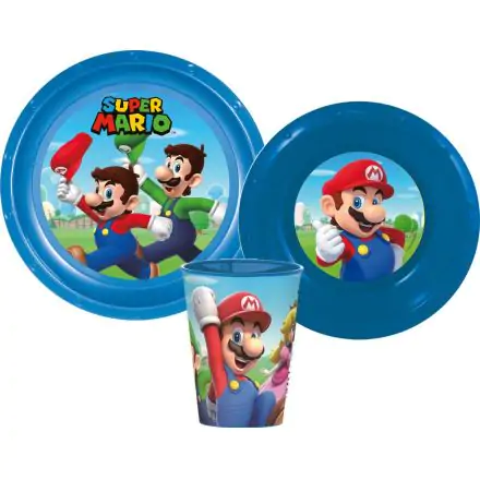 Super Mario jedálenský set, plastový set produktová fotografia