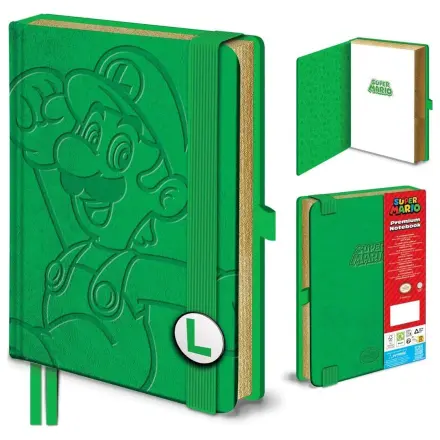 Super Mario Luigi A5 zápisník produktová fotografia