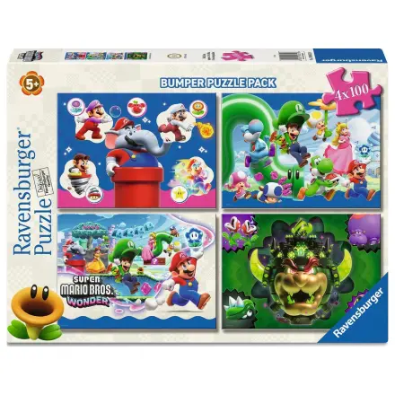 Super Mario puzzle 4x100 dielikov produktová fotografia