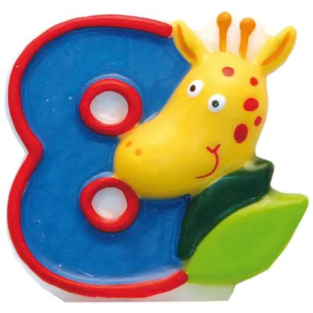 Safari tortová sviečka, číslica sviečky 8 produktová fotografia