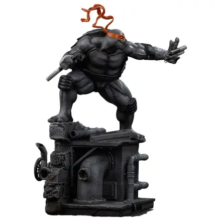 Teenage Mutant Ninja Turtles Art Scale socha 1/10 Michelangelo Black and White Variant 26 cm produktová fotografia
