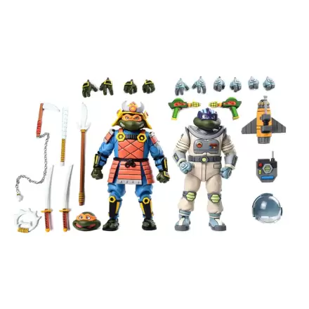 Teenage Mutant Ninja Turtles (Cartoon) Akčná Figúrka 2 Pack Space Adventure & Samurai Turtles 18 cm termékfotója