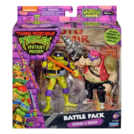 Teenage Mutant Ninja Turtles akčné figúrky Donatello vs. Bebop 11 cm produktová fotografia
