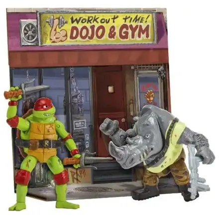 Teenage Mutant Ninja Turtles: Mutant Mayhem Battle Pack Akčné figúrky Raphael vs. Rocksteady 11 cm produktová fotografia