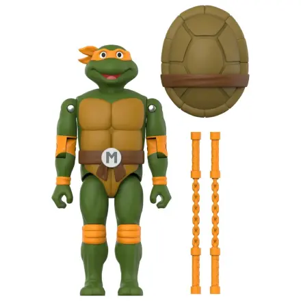 Teenage Mutant Ninja Turtles ReAction+ Akčná figúrka Vlna 02 Michelangelo produktová fotografia
