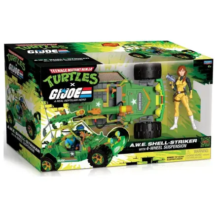 Teenage Mutant Ninja Turtles x G.I. Joe Crossover Classics vozidlo A.W.E. Shell-Striker s figúrkou produktová fotografia