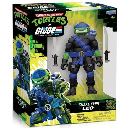 Teenage Mutant Ninja Turtles x G.I. Joe Crossover Classics akčná figúrka Leonardo x Snake Eyes 12 cm produktová fotografia