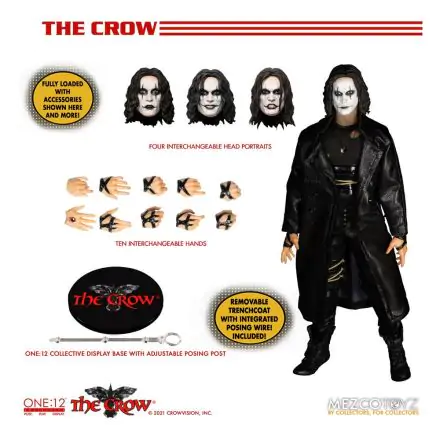 Akčná figúrka The Crow 1/12 Eric Draven 17 cm termékfotója