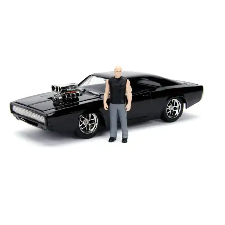The Fast and Furious Zmenšený model Hollywood Rides 1/24 1970 Dodge Charger s figúrkou Dom Toretto produktová fotografia