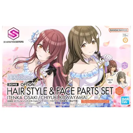 The Idolmaster 30MS Option Set Model stavebnice na vlasy a tvár produktová fotografia