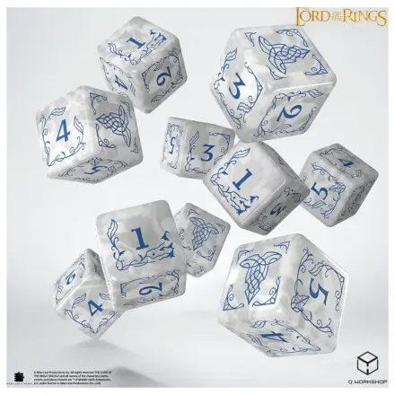 The Lord of the Rings: 10 D6 sada kociek Rivendell (kameň) produktová fotografia