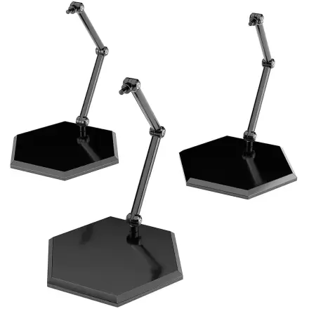 The Simple Stand Mini Nendoroid Viac pre mini figúrky a modely, čierny šesťhranný typ, 3-balenie produktová fotografia