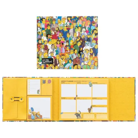 The Simpsons Týždenný plánovač s lepiacimi poznámkami 19 x 17 cm produktová fotografia