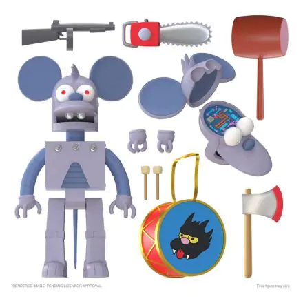 The Simpsons Ultimates Action Figure Robot Itchy 18 cm termékfotója