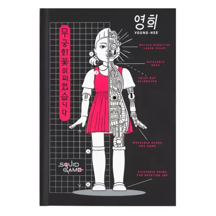 The Squid Game A5 prémiový zápisník produktová fotografia