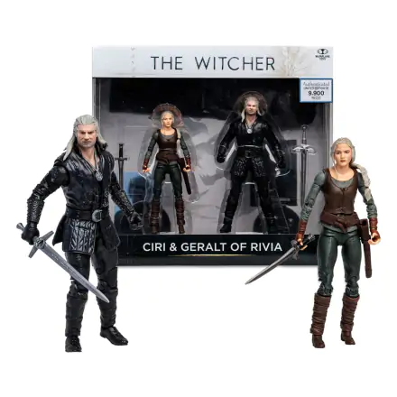 The Witcher akčná figúrka Geralt a Ciri (Netflix Season 3) 18 cm termékfotója