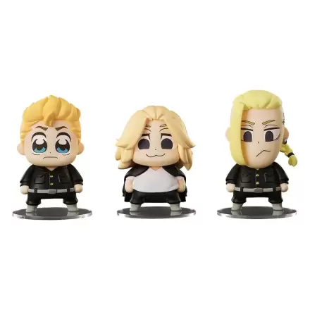 Tokyo Revengers Chibi Figúrky Takemichi Hanagaki, Manjiro Sano, Ken Ryuguji Bkub Ver. 7 cm produktová fotografia