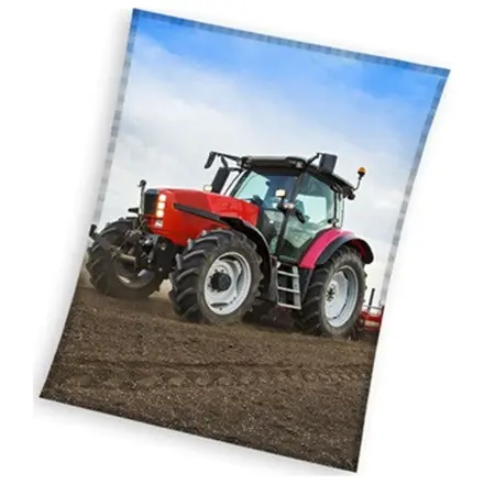 Tractor Red flísová deka 130x160cm produktová fotografia