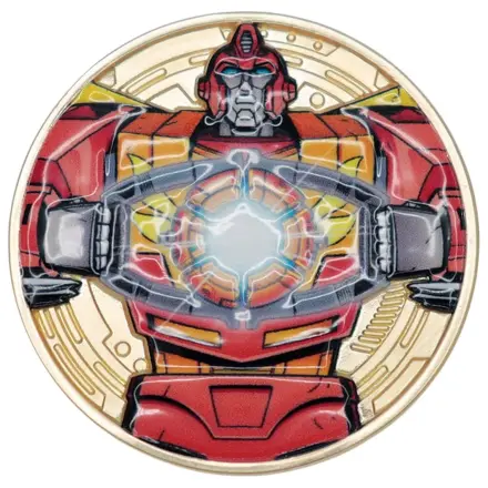 Transformers Zberateľská minca The Movie 40th Anniversary Limitovaná edícia 24k pozlátená produktová fotografia