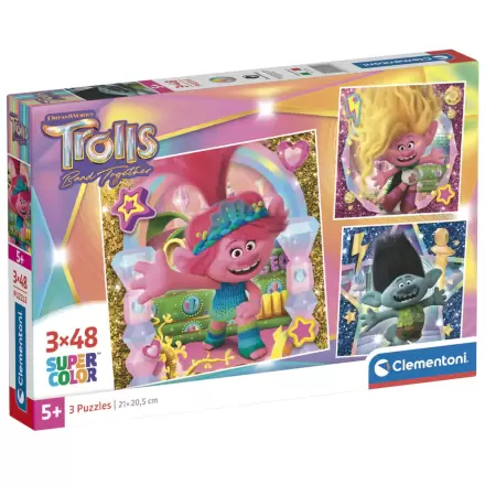 Trolls 3 puzzle 3x48 dielikov produktová fotografia