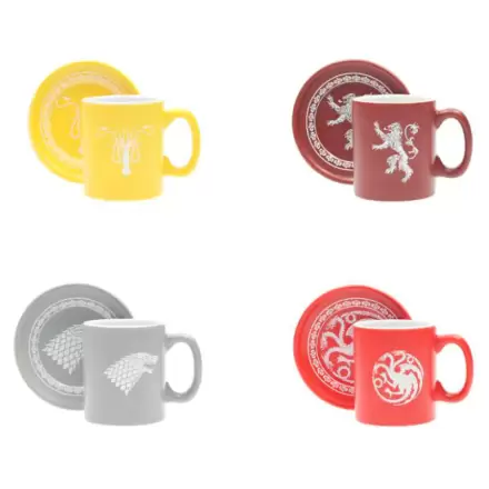 Game of Thrones emblems 4 mini espresso hrnčeky set produktová fotografia