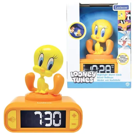 Tweety budík s nočným svetlom produktová fotografia