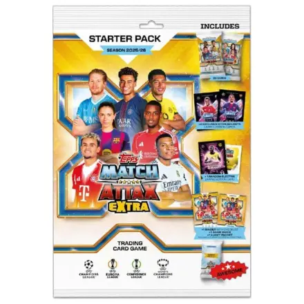 UEFA Champions League Match Attax Extra zberateľské karty 2025/26 štartovací balíček produktová fotografia