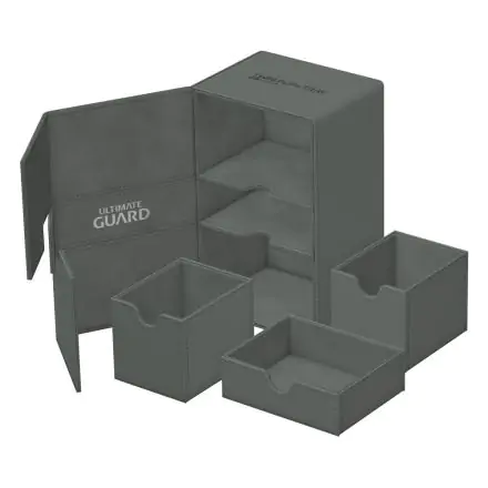 Ultimate Guard Twin Flip`n`Tray 160+ XenoSkin Monocolor Grey termékfotója