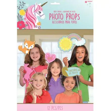 Unicorn Photo Booth Súprava rekvizít produktová fotografia