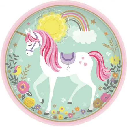 Unicorn papierové taniere 8-balenie 22.9 cm produktová fotografia