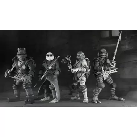 Universal Monsters x Teenage Mutant Ninja Turtles akčné figúrky 4 db Teknőcök fekete-fehér 18 cm termékfotója