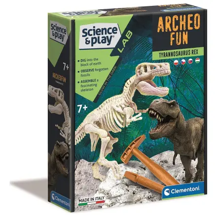 Osvetlený dinosaurí Archeo Fun T-Rex archeologický set produktová fotografia
