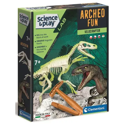 Light-Up Velociraptor Archeo Fun archeologický set produktová fotografia