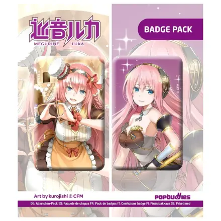 Vocaloid Button 2-Pack Megurine Luka (Art by kurojish) produktová fotografia