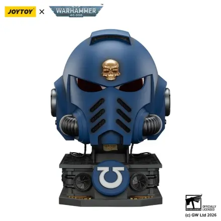 Warhammer 40,000 Captain MkX Helmet a stojan na displej Ultramarines 44 cm produktová fotografia