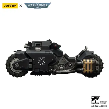 Warhammer 40,000 Raider-pattern Bojový motocykel Raven Guard s dvojicou spriahnutých bolt pušiek 22 cm produktová fotografia
