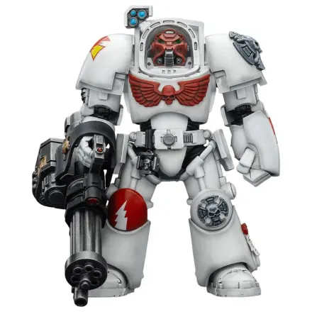 Warhammer 40,000 Akčná figúrka White Scars Terminator 3 s Power Fist a Assault Cannon 14 cm produktová fotografia