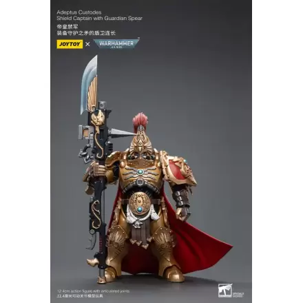 Warhammer 40k akčná figúrka 1/18 Adeptus Custodes Shield Captain with Guardian Spear 12 cm termékfotója