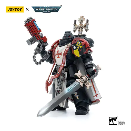 Warhammer 40k Akčná figúrka 1/18 Black Templars Sword Brethren Brother Lombast 12 cm produktová fotografia