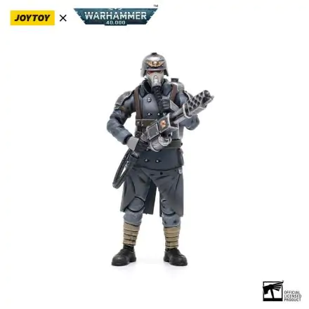 Warhammer 40k akčná figúrka 1/18 Death Korps of Krieg Veteran Squad Guardsman s plameňometom 10 cm produktová fotografia