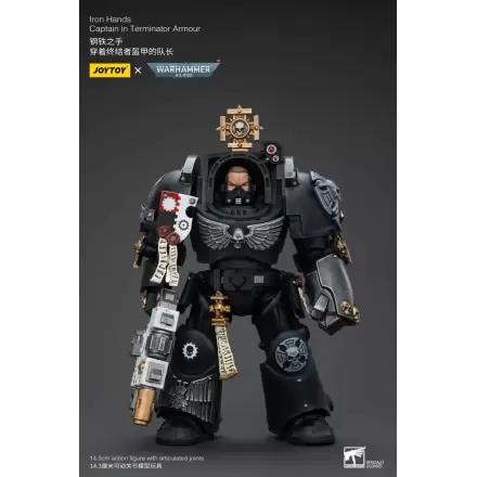 Warhammer 40k akčná figúrka 1/18 Iron Hands Captain in Terminator Armour 14 cm termékfotója