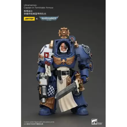 Warhammer 40k akčná figúrka 1/18 Ultramarines Captain In Terminator Armour 14 cm termékfotója