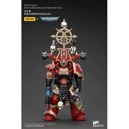 Warhammer 40k Akčná figúrka 1/18 World Eaters Khorne Berzerker s Berzerker lcon 13 cm termékfotója