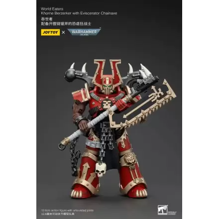 Warhammer 40k Akčná figúrka 1/18 World Eaters Khorne Berzerker s Eviscerator Chainaxe 13 cm termékfotója