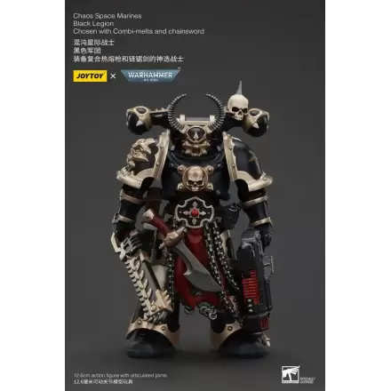 Akčná figúrka Warhammer 40k Chaos Space Marines Black Legion Chosen s Combi-melta a reťazovým mečom 20 cm termékfotója