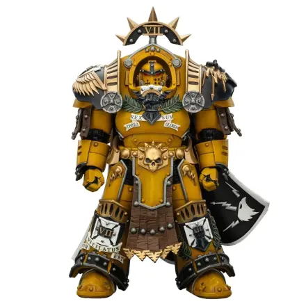 Warhammer Imperial Fists akčná figúrka Legion Praetor v Tartaros Terminator Armour s Power Sword a Vigil Storm Shield 14 cm produktová fotografia