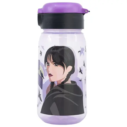 Wednesday Nevermore Academy plastová fľaša so slamkou 510 ml produktová fotografia