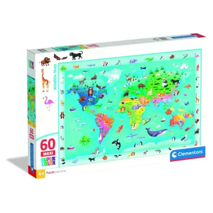 Wildlife Map maxi puzzle 60 dielikov termékfotója